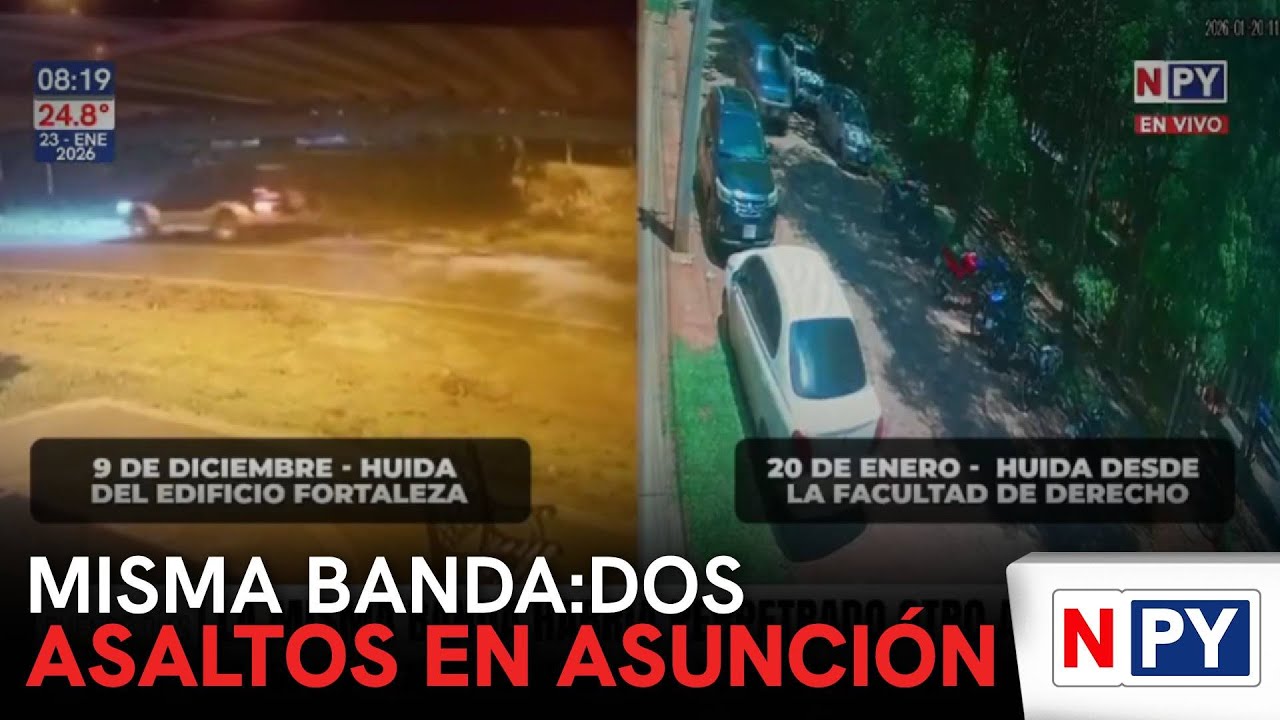 Misma banda, dos asaltos en Asunción