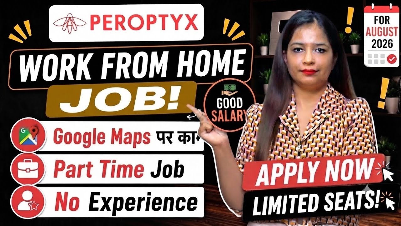 Peroptyx Work From Home Jobs 2026 | Part Time Job | Online Jobs At Home | Verified WFH 12th Pass Job