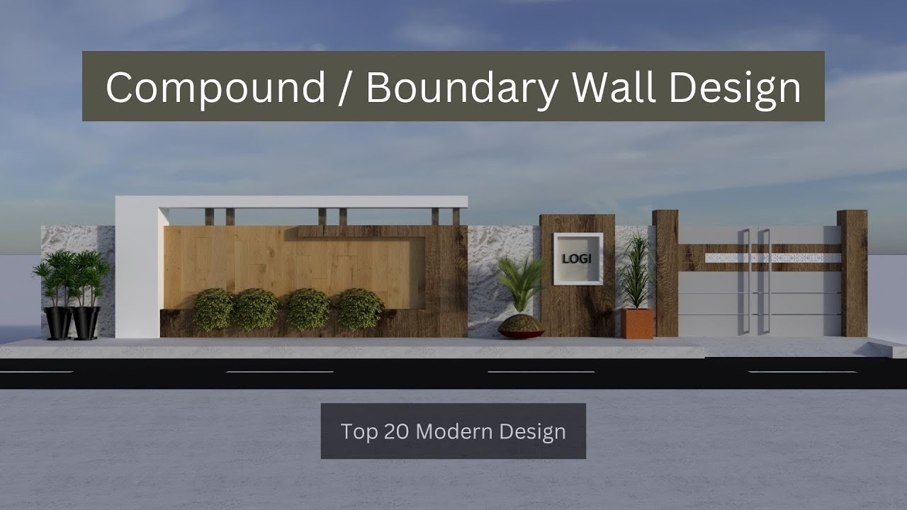 Top 20 Compound wall | Boundary wall | Moder design with gate latest collection