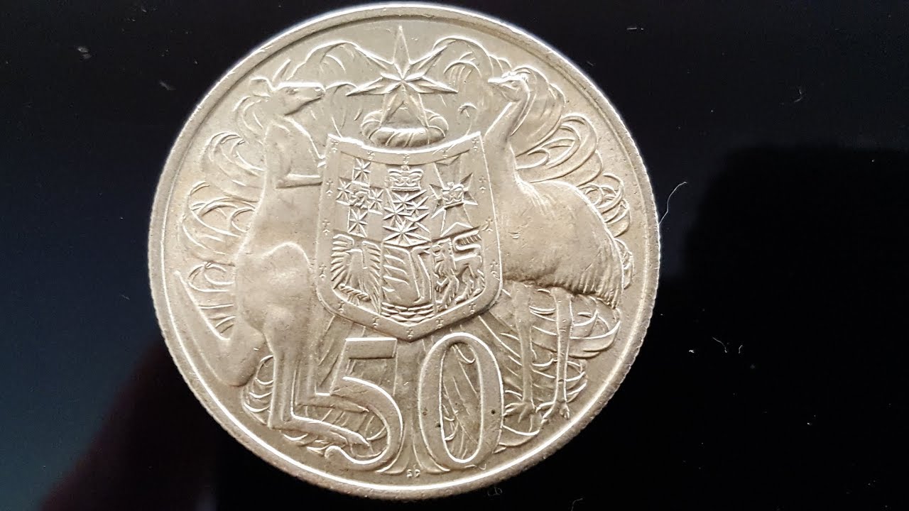Australian silver 1966 50 cent coin