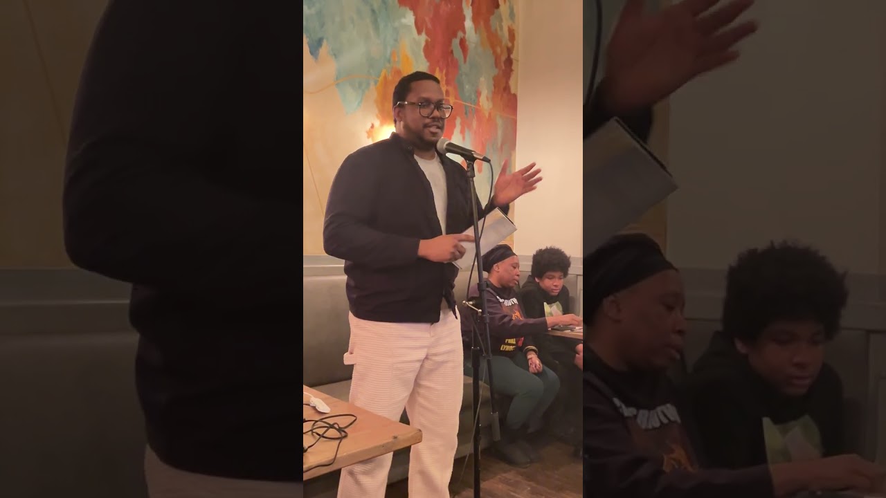 Poet Vaughn M. Watson at the Irish American Writers Salon - The Ellington - New York