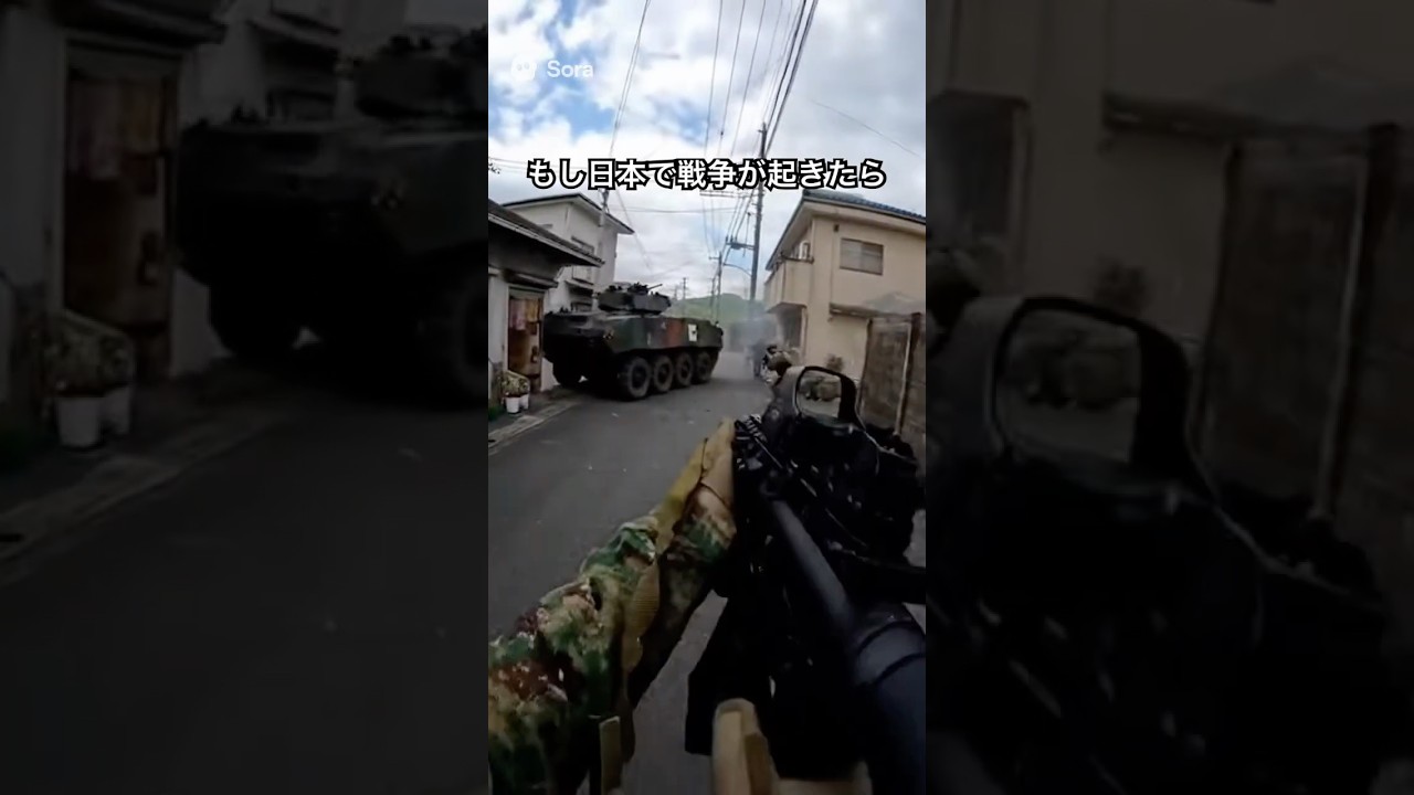 【sora2】自衛隊戦闘記録　#自衛隊 #sora #ai