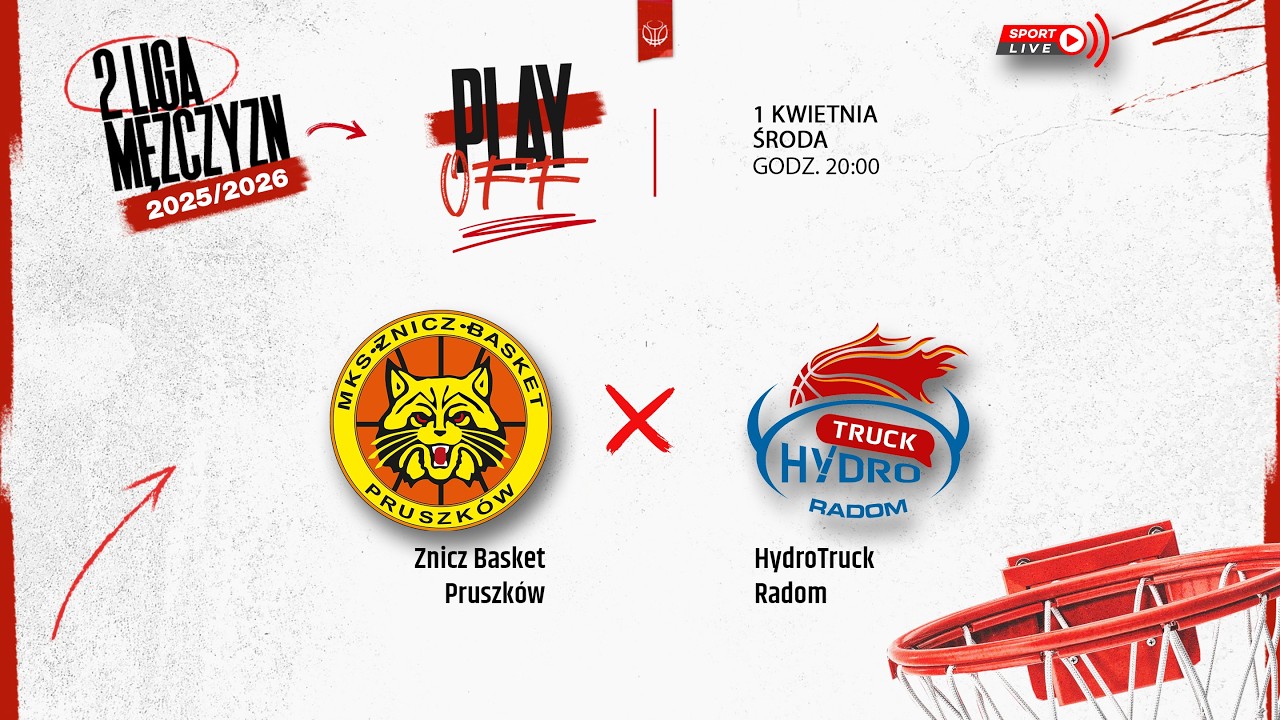 Znicz Basket Pruszk&oacute;w - HydroTruck Radom (2 LM)