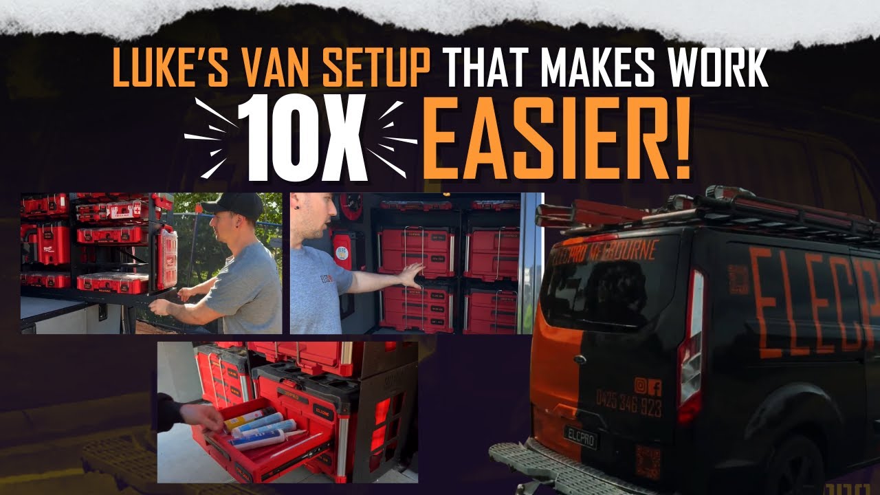 10 x MORE EFFICIENT AND ORGANISED TRADIE VAN!