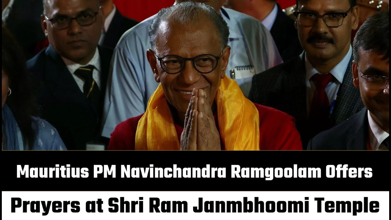 Mauritius PM Navinchandra Ramgoolam Offers Prayers at Shri Ram Janmbhoomi Temple