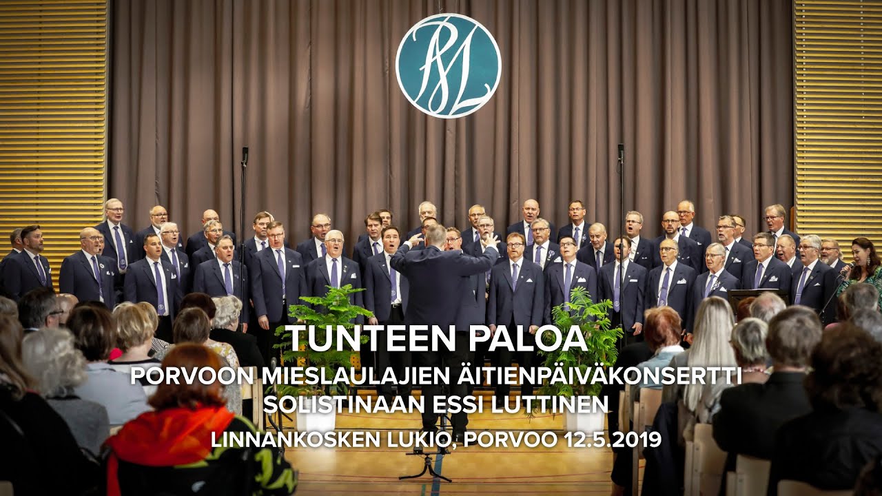 Tunteen paloa - Porvoon mieslaulajien äitienpäiväkonsertti 12.5.2019