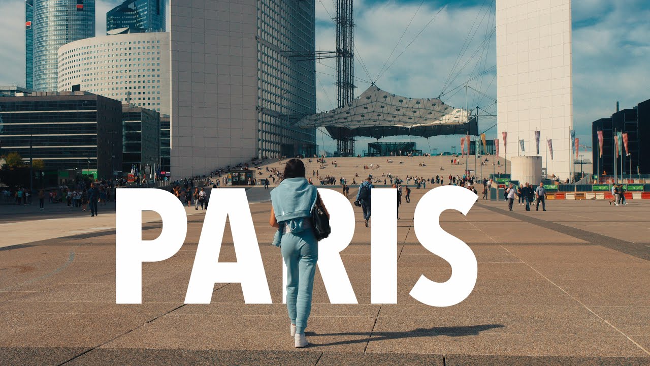 Paris La Défense walk，HD stereo sound