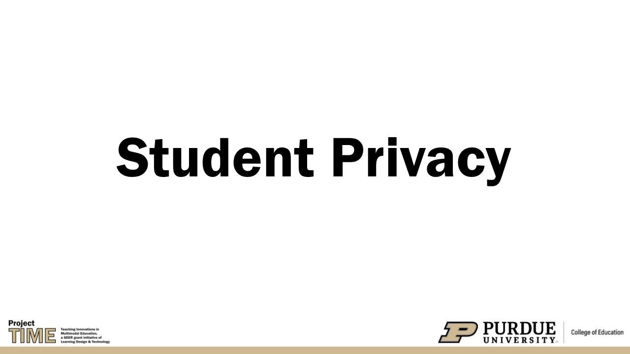 Student Privacy