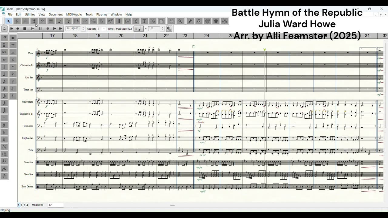 Battle Hymn of the Republic Arrangement (2025)