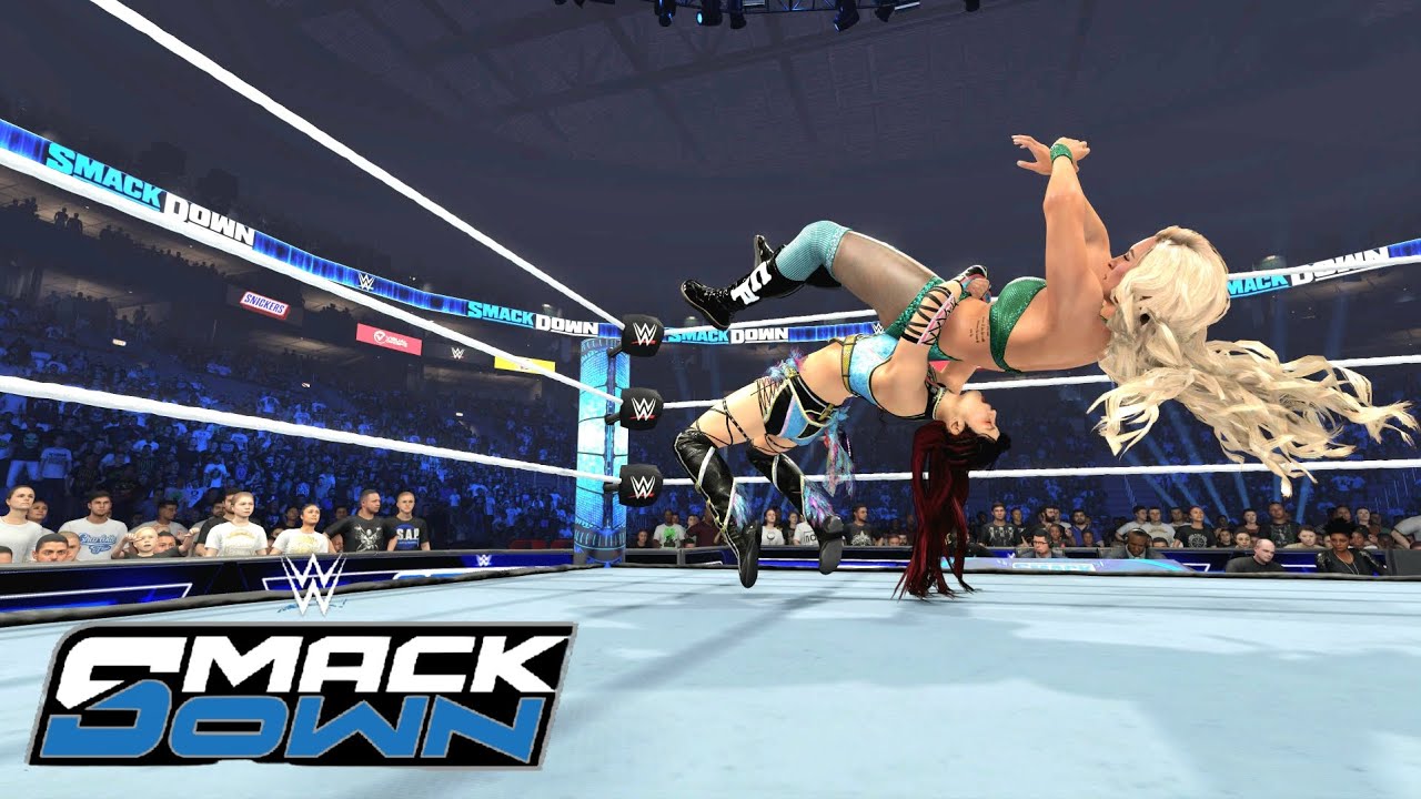 WWE 2K24 SMACKDOWN - CHARLOTTE FLAIR VS IYO SKY - ONE ON ONE MATCH