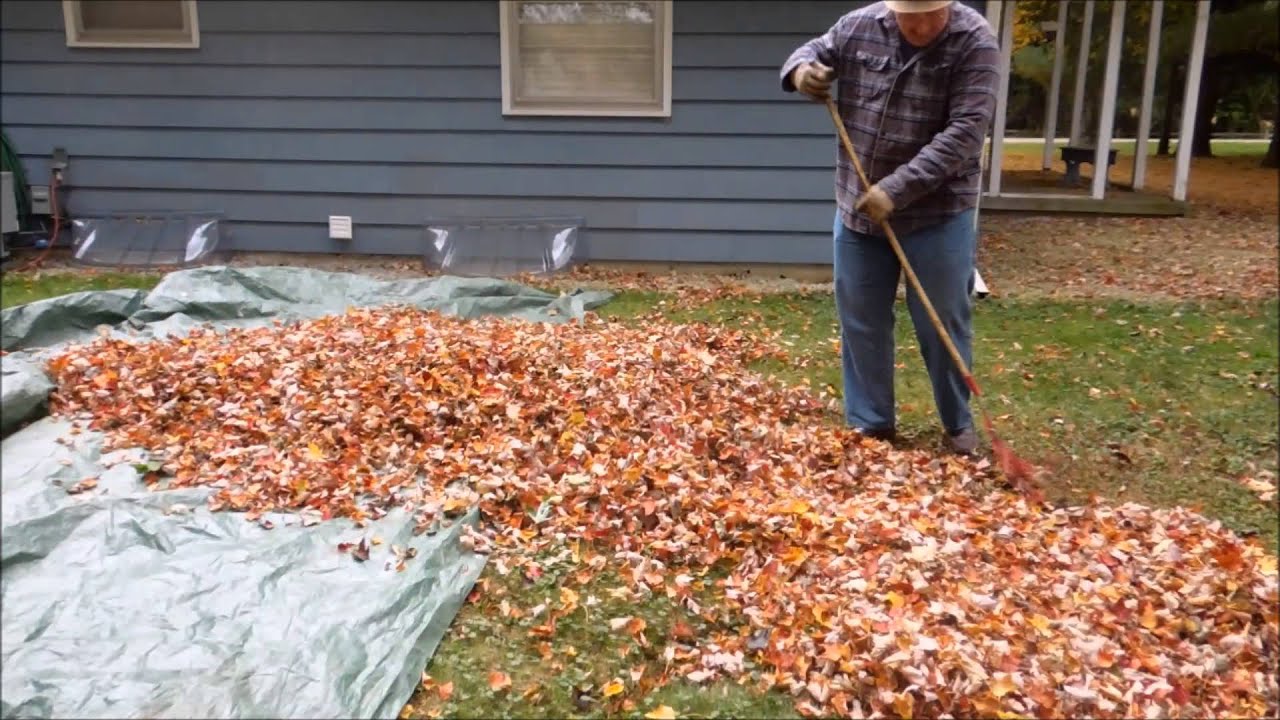Wood Chipper In Action - Shredding Leaves - by Old Sneelock's Workshop