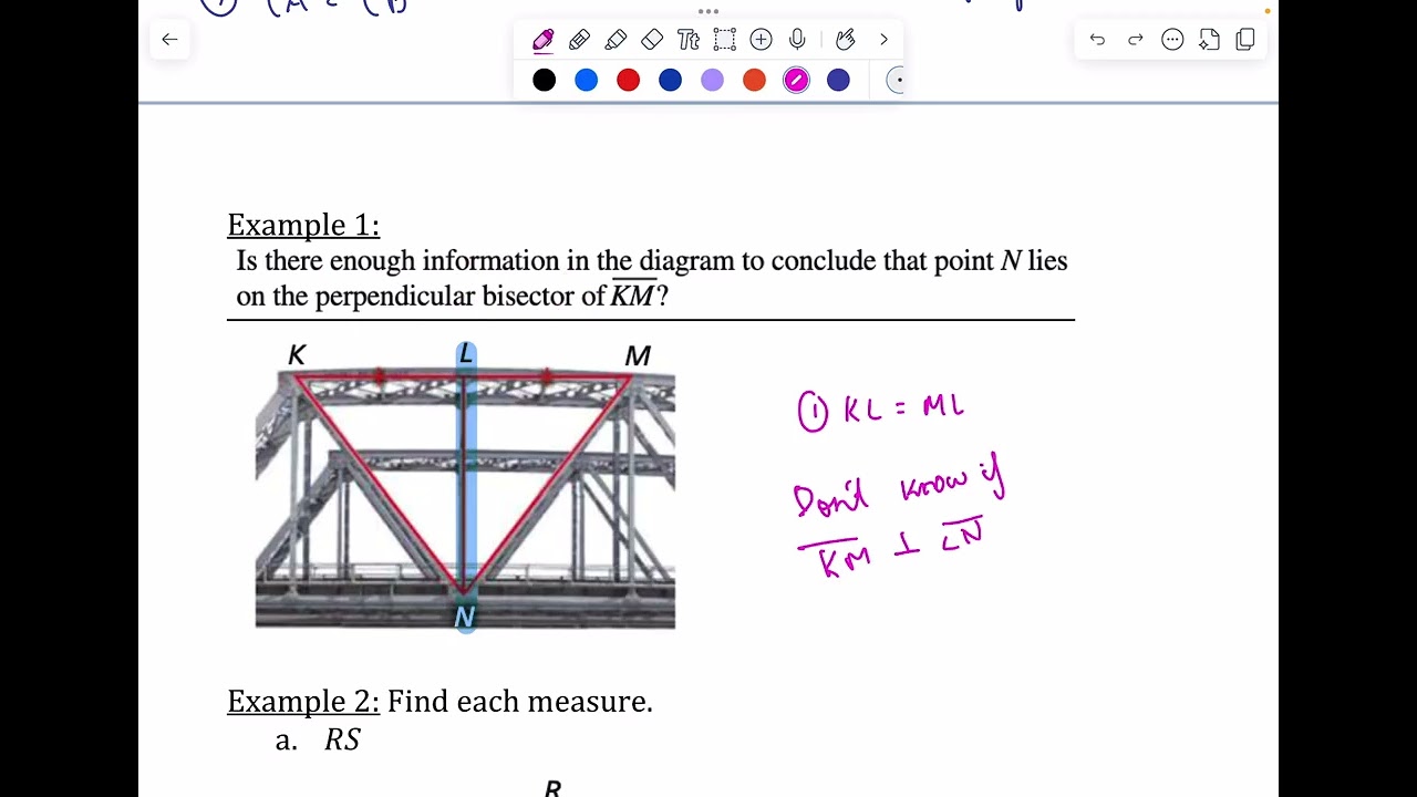6.1 Perpendicular & Angle Bisectors