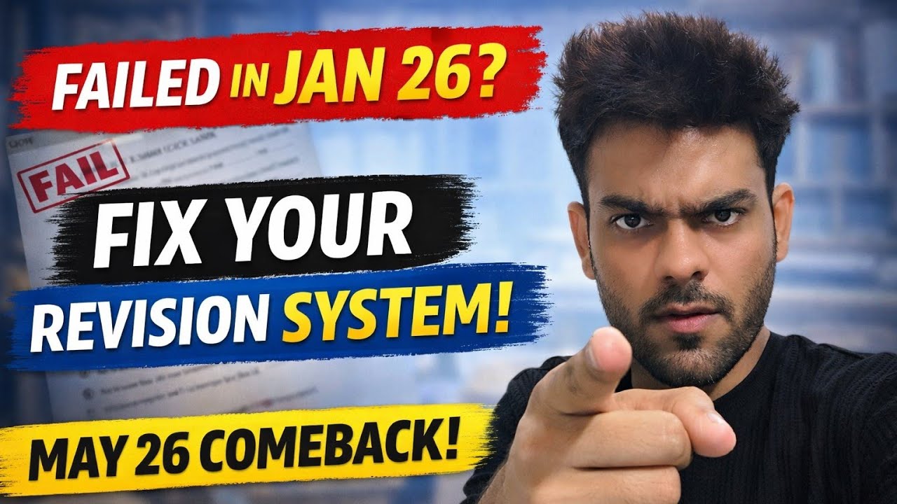 Correct System of Revision for CA Inter | May 26 Comeback Strategy | CA Sandeep sharma |