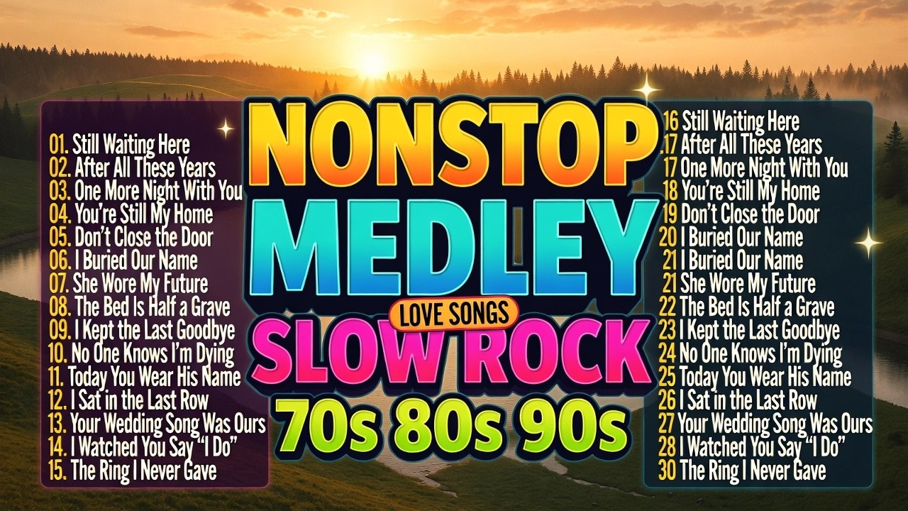Slow Rock Relaxing Love Song Medley for Ultimate Calmness