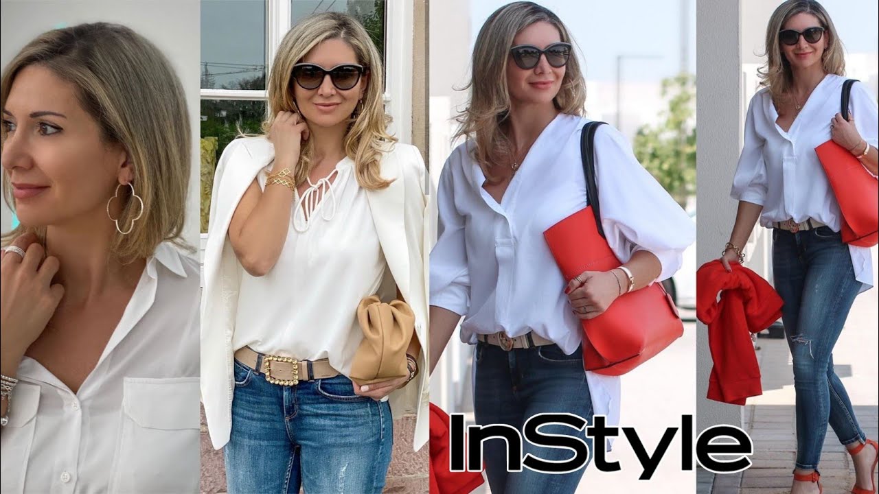 ESTILO CON JEANS👖 PARA MUJERES DE 50 Y 60 AÑOS💙 ATRACTIVA CON PANTALÓN DE MEZCLILLA