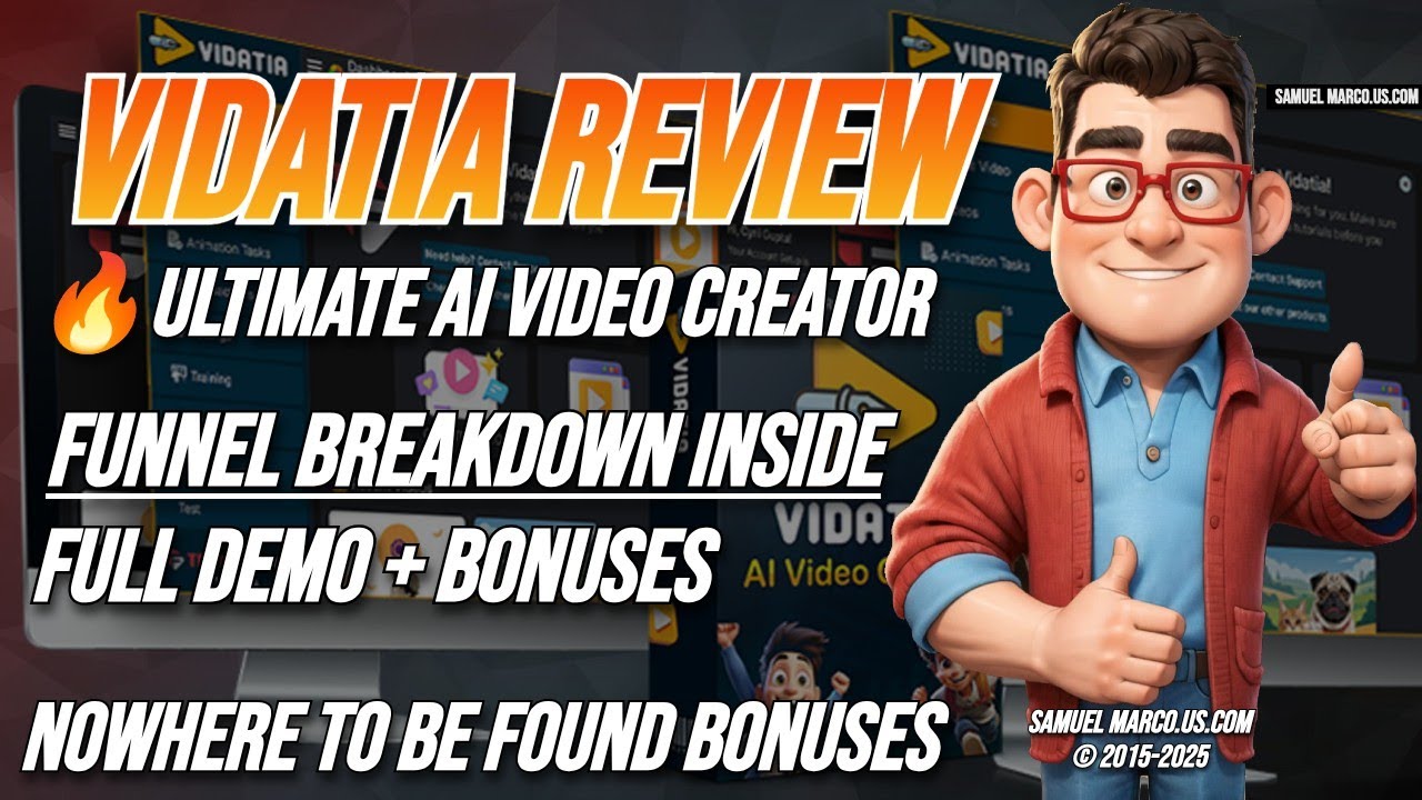 Vidatia Review: AI Video Creator! 🔴 VIDATIA Review + 3 Steps DEMO + OTO + BONUS 🔴 Vidatia Review