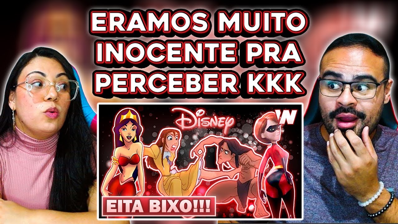 REACT VÍCIO NERD | Momentos / Piadas ADULTAS em DESENHOS / FILMES (Disney) 😱👄