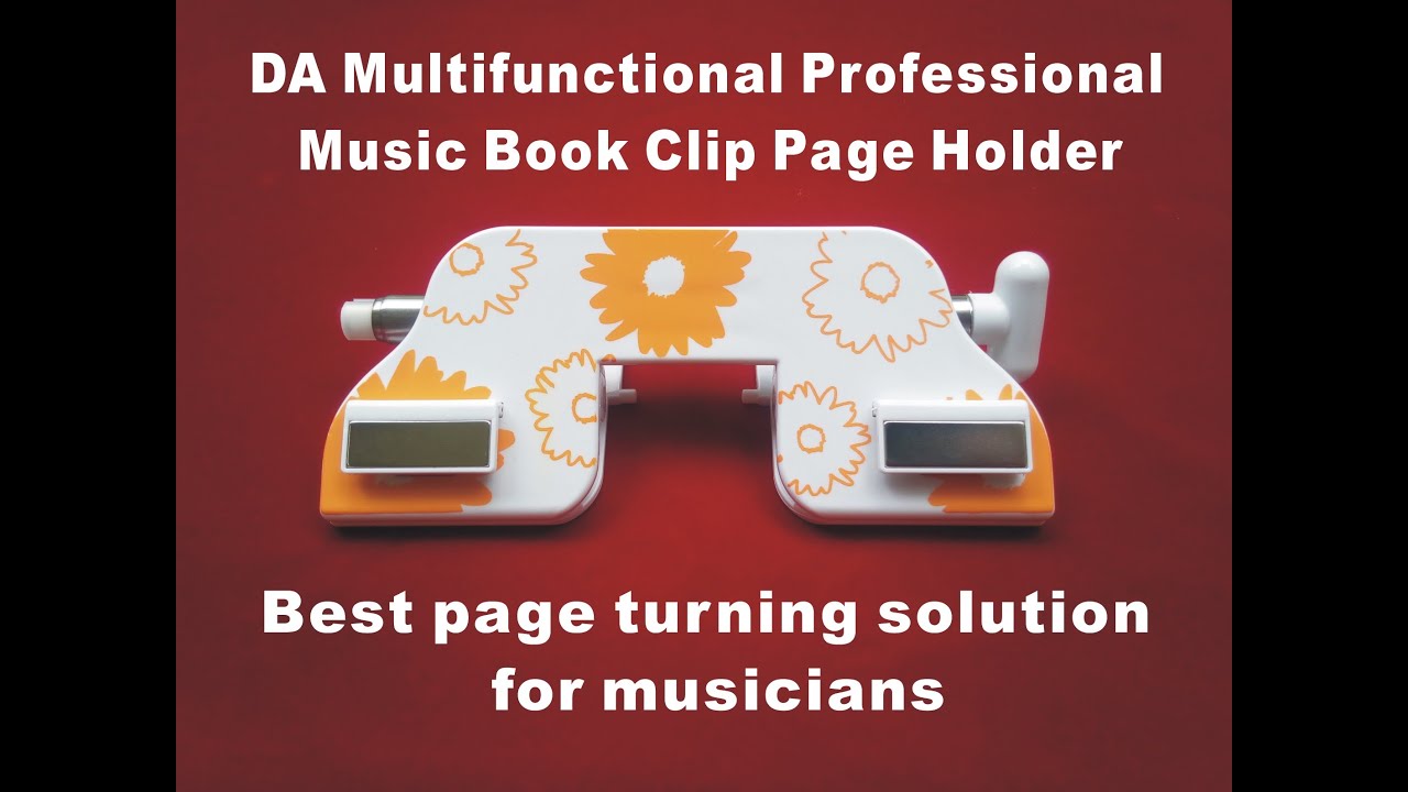 One-hand pages turning / BH-201 Music book clip page holder / Easy instruction video