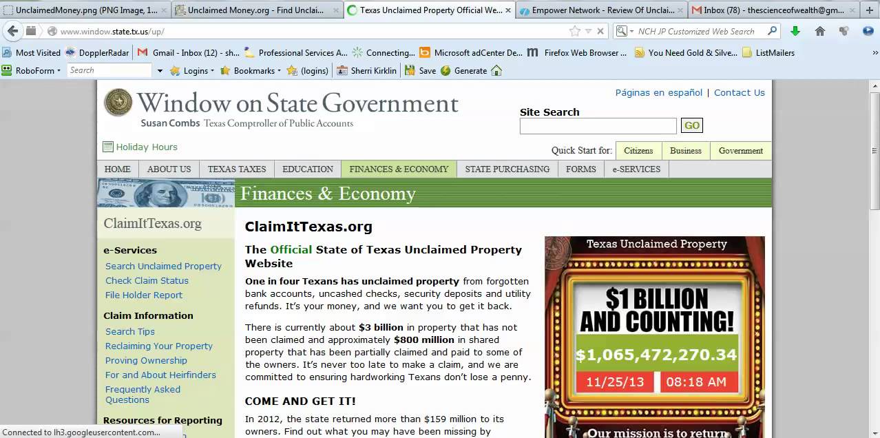 Missing Money | How To Find Missing Money With An Online Search