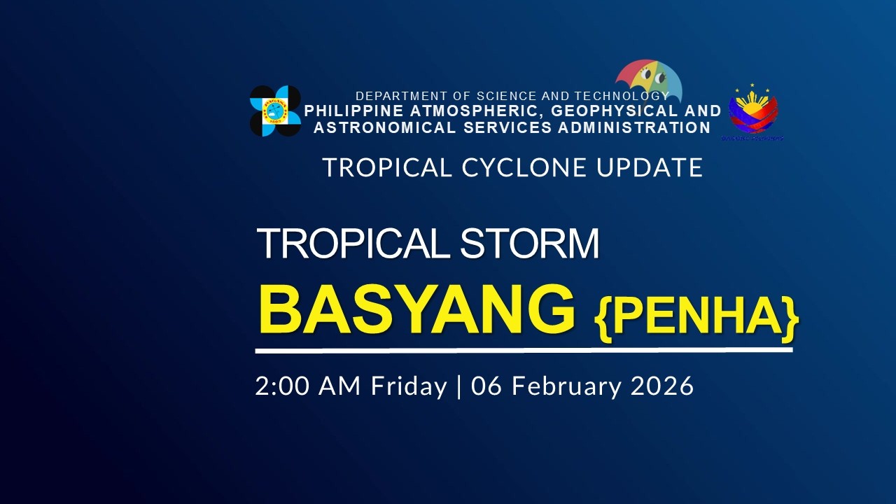 Press Briefing: Tropical Storm BASYANG {PENHA} issued at 2:00 AM | February 6, 2026 - Friday