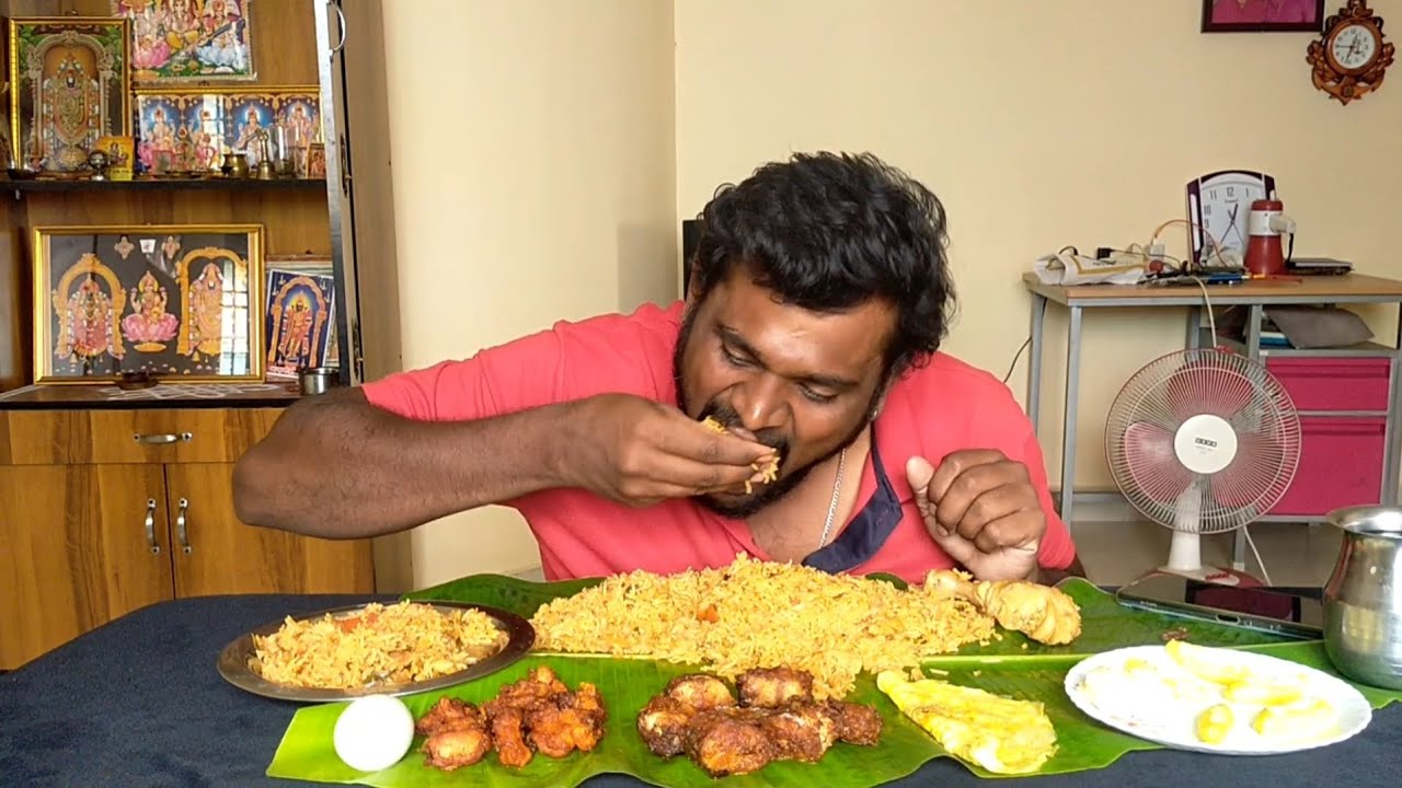 😍😇💥💢#chickenbiriyani #fishfry 🤤#pandithurai #suvaiyaithedi #foodie #lunch 