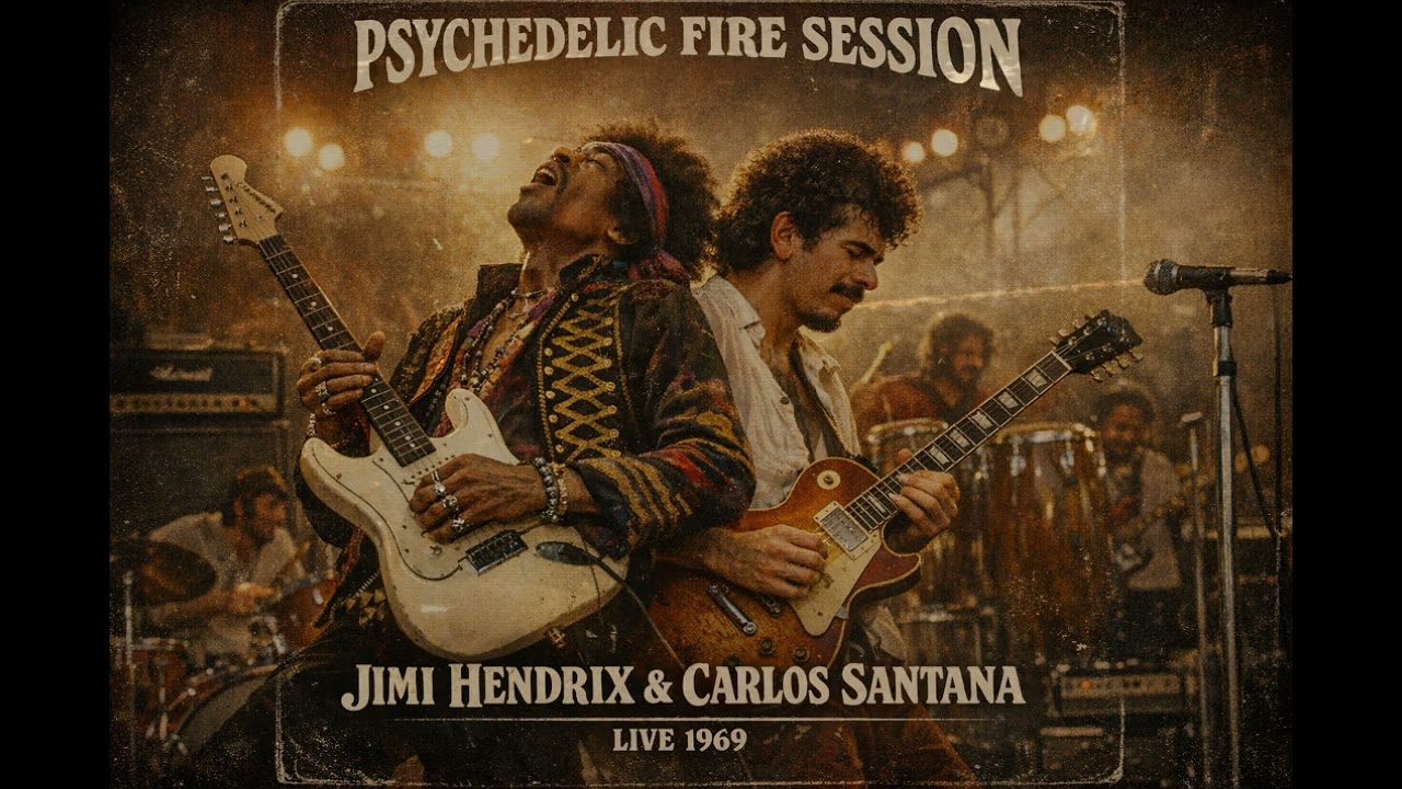 Jimi Hendrix & Carlos Santana 🔥 Psychedelic  Session (1969 Lost Jam) | Latin Rock &ndash; Inspired Tribute