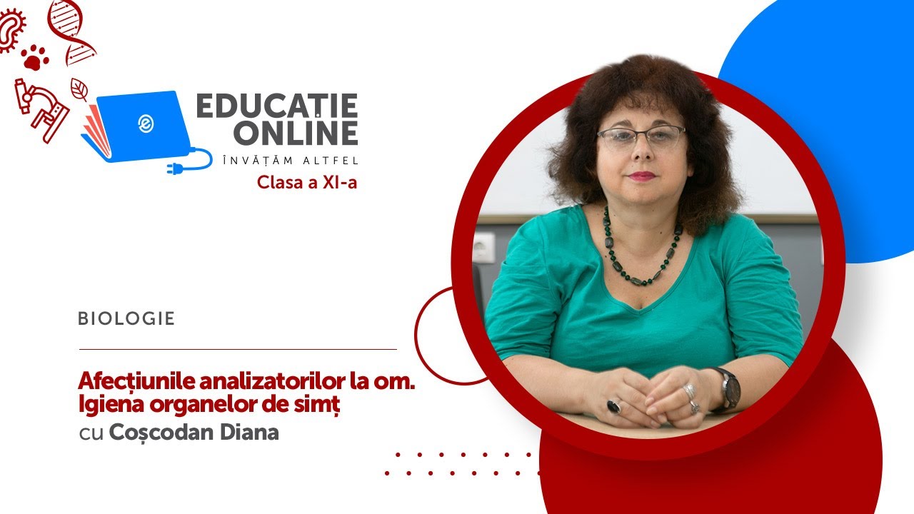 Biologie, Clasa a XI-a, Afecțiunile analizatorilor la om. Igiena organelor de simț