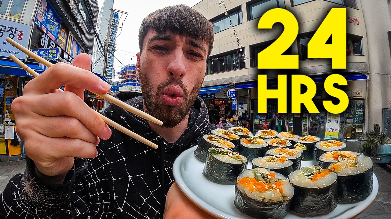 24HR KOREAN STREET FOOD TOUR OF BUSAN 🇰🇷