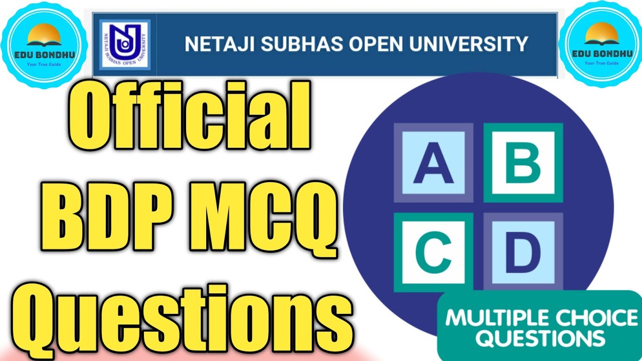BDP MCQ Questions Official 2020|| How to Download BDP MCQ Questions || MCQ Questions for Final Exam