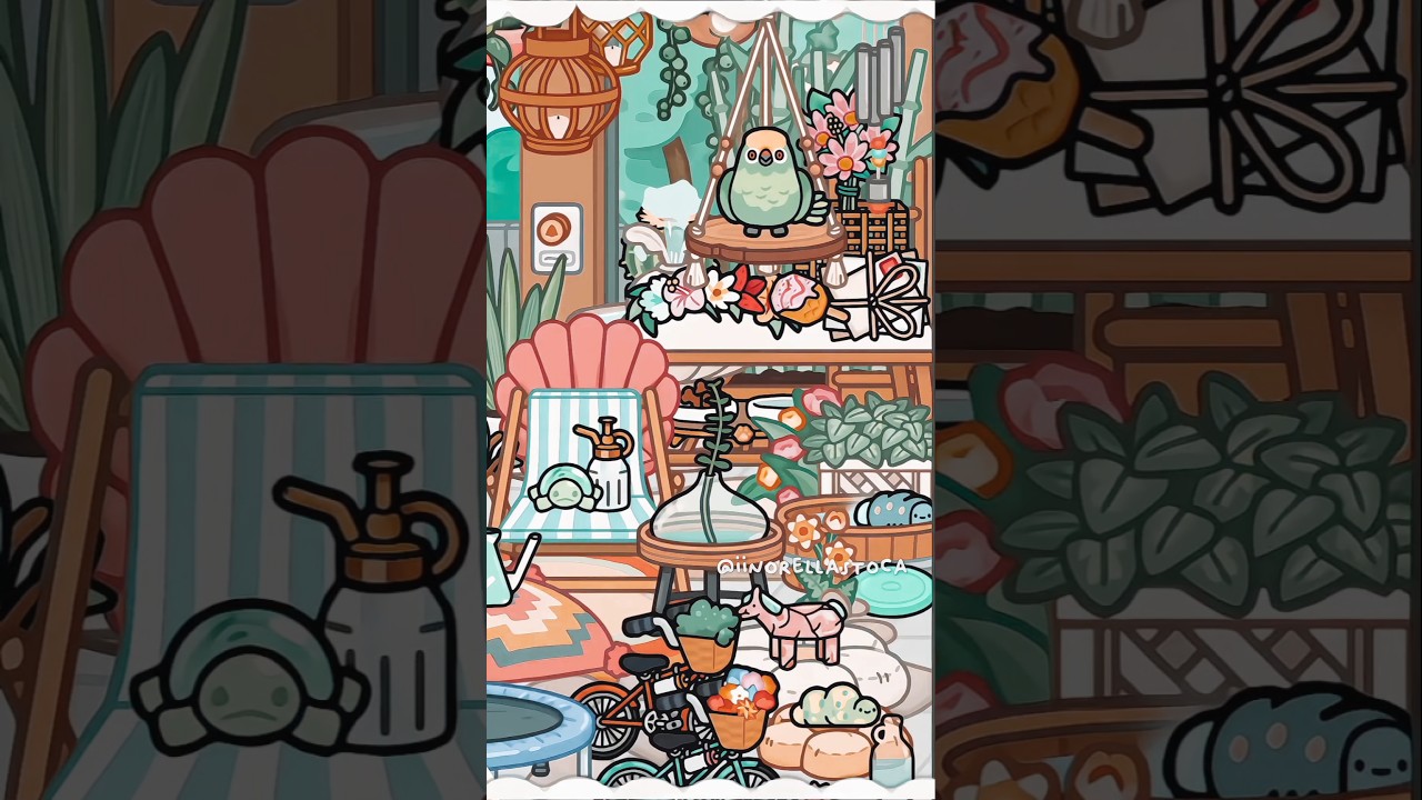 𐔌🌺₊ ꒱⌒ front porch + entryway tour! 🐛🌞🌷🫧ɞ ꒦₊˚ || ib: mee!! 🙈 || 💐🌟 #tocaboca #tblw #viralvideo