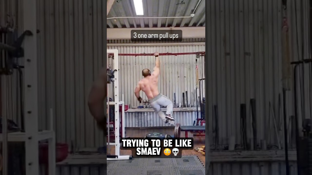 TRYING ANDREY SMAEV&rsquo;S ONE ARM PULL UPS!!? 🤯💀