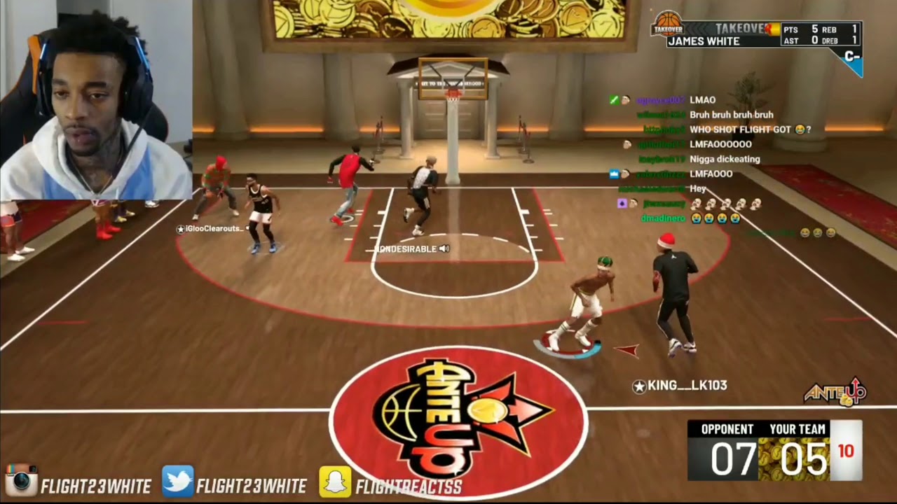 FlightReacts Gets Angry After Losing to Toxic TryHards in NBA 2K19 Park😂