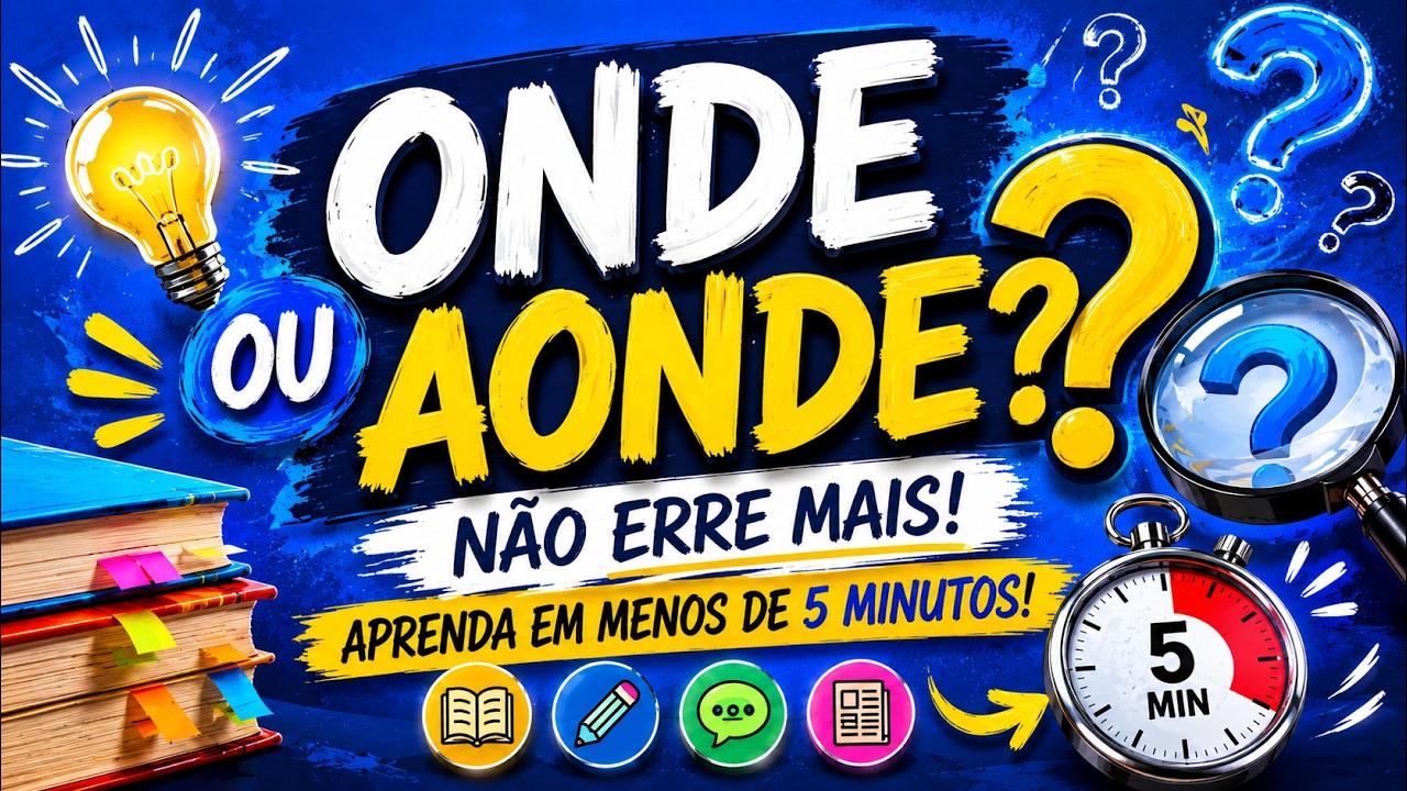 ONDE ou AONDE? - Não erre mais! Aprenda em menos de 5 minutos! I Português On-line
