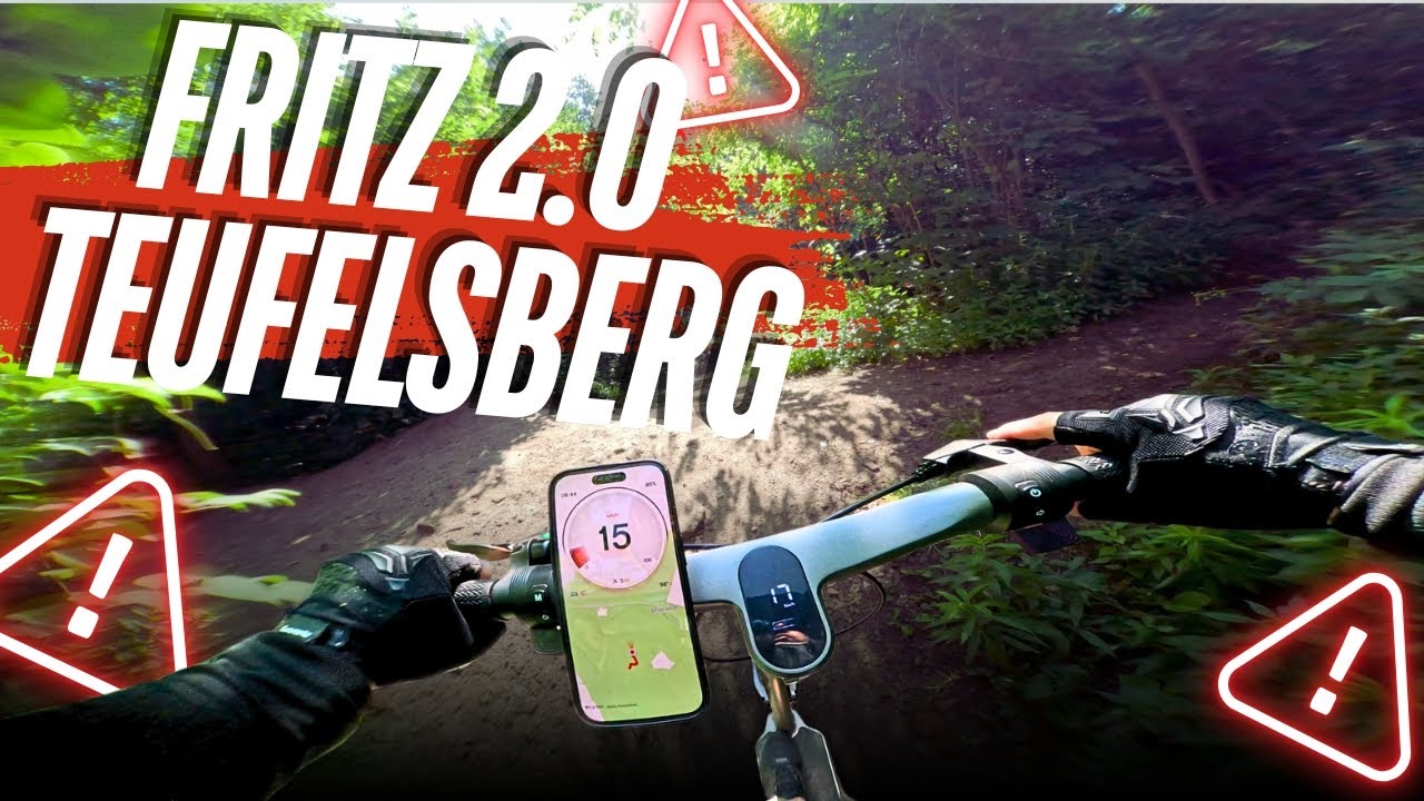 ⚡ E-SCOOTER AUF STEROIDE? ⚡ Trittbrett Fritz 2.0 rasiert den Teufelsberg! #fritz #escooter #test