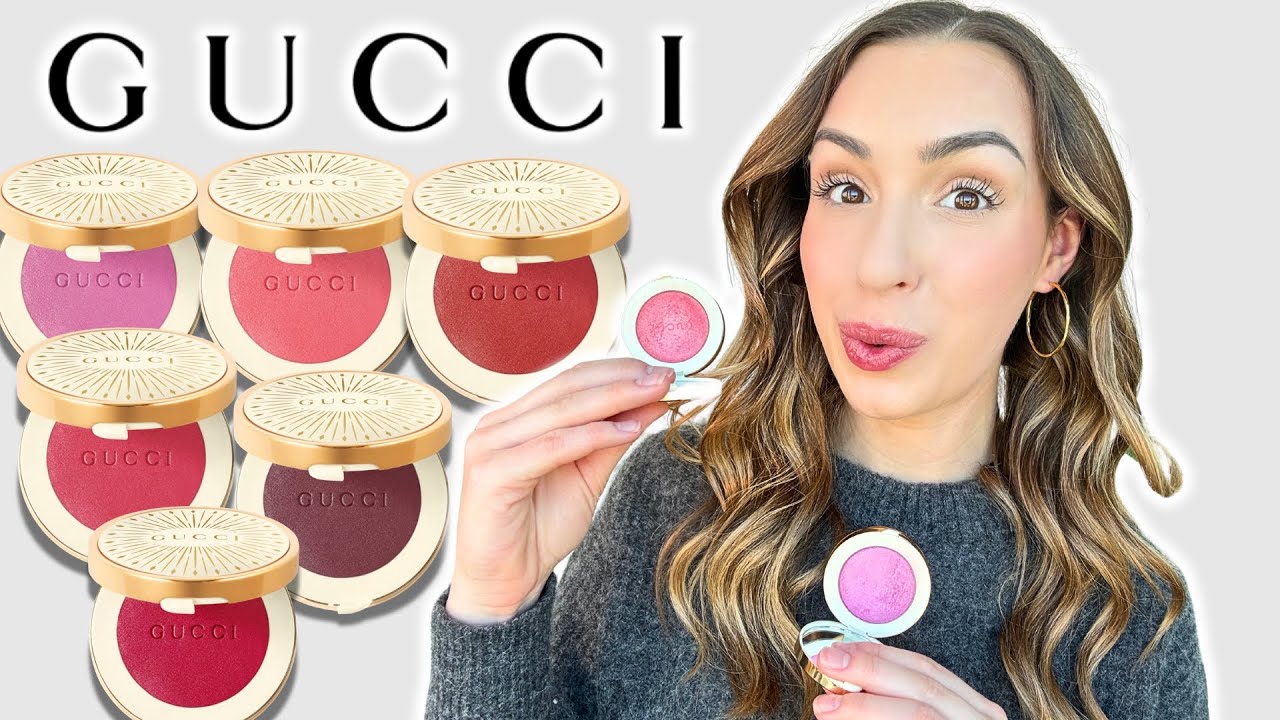 (NEW!) EVERY SHADE of the GUCCI GLOW DEWY POWDER BLUSHES! ✨ Worth it???