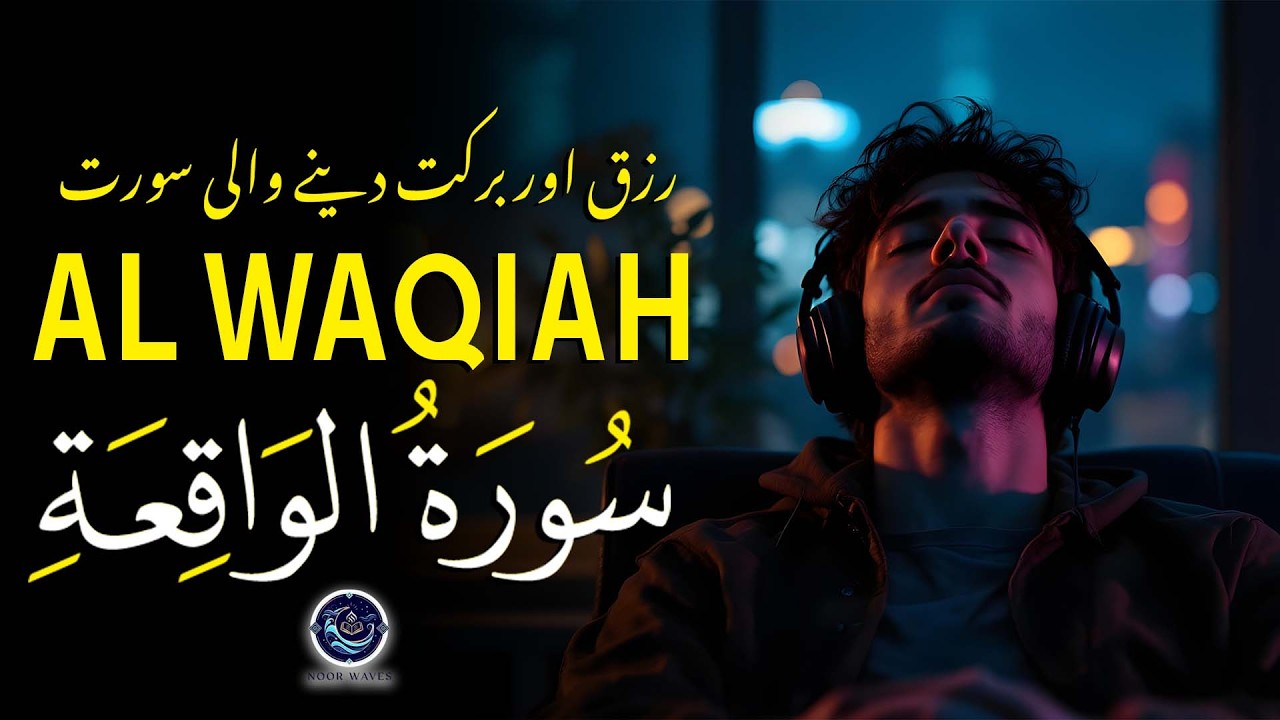 Surah Al-Waqiah with Urdu & Hindi Translation | Quran Tilawat by Sheikh Abdullah Mostafa