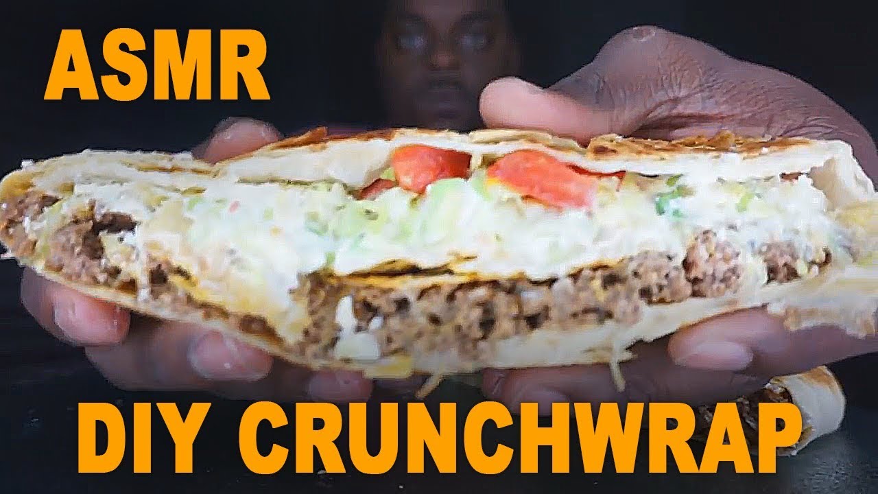 BEAST FEAST NO TALKING TACO BELL CRUNCHWRAP ASMR