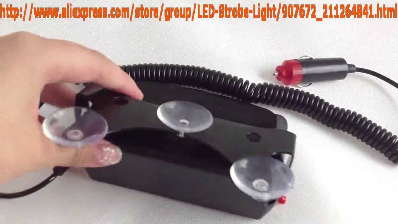 12V High Power 18-led Strobe Flashing Light Police Emergency Warning  Vehicle Car Truck  Lights