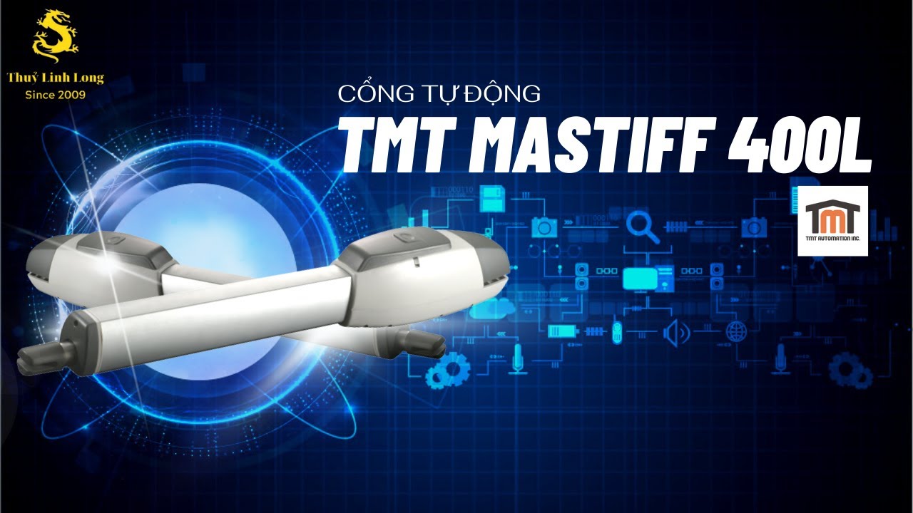 Cổng tự động TMT thiết bị Mastiff 400L hướng dẫn đấu dây thiết bị tại nhà.