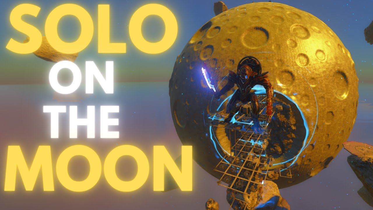 I built the STRONGEST MOON FORTRESS as a SOLO in ARK…