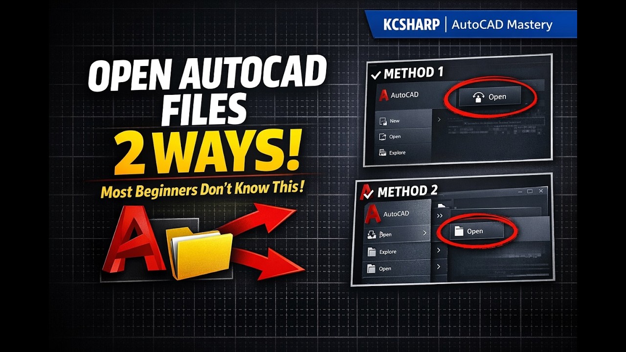 How to Open AutoCAD Files (DWG) – Beginner Step-by-Step Guide
