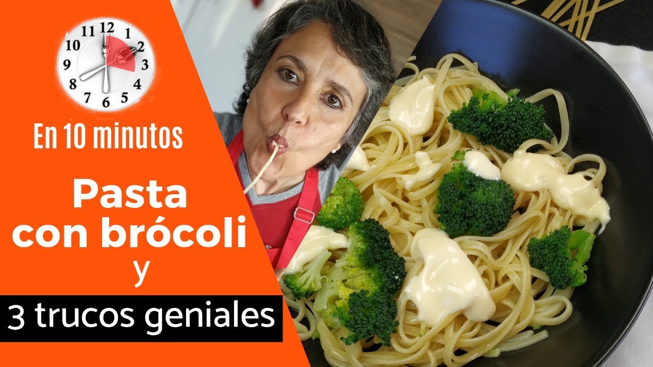 Pasta con Brócoli ¡¡SOLO 10 MINUTOS!! 😜✌😋