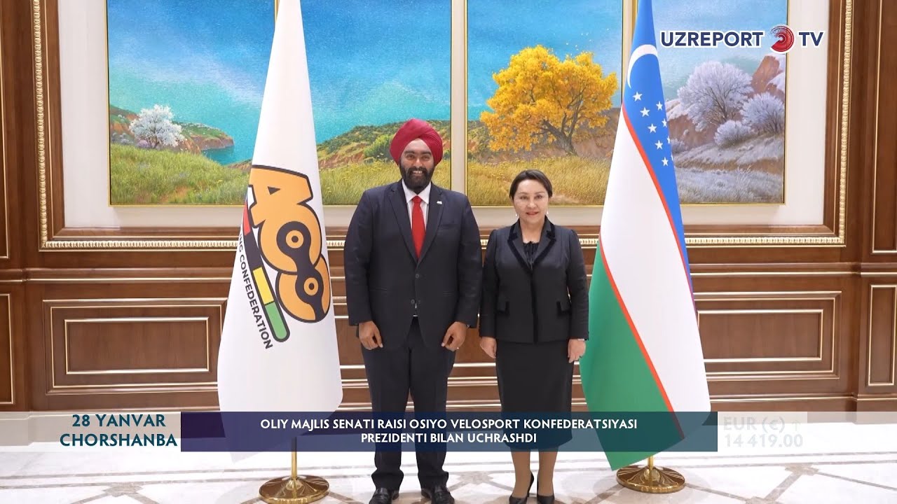 Oliy Majlis Senati raisi Osiyo velosport konfederatsiyasi prezidenti bilan uchrashdi