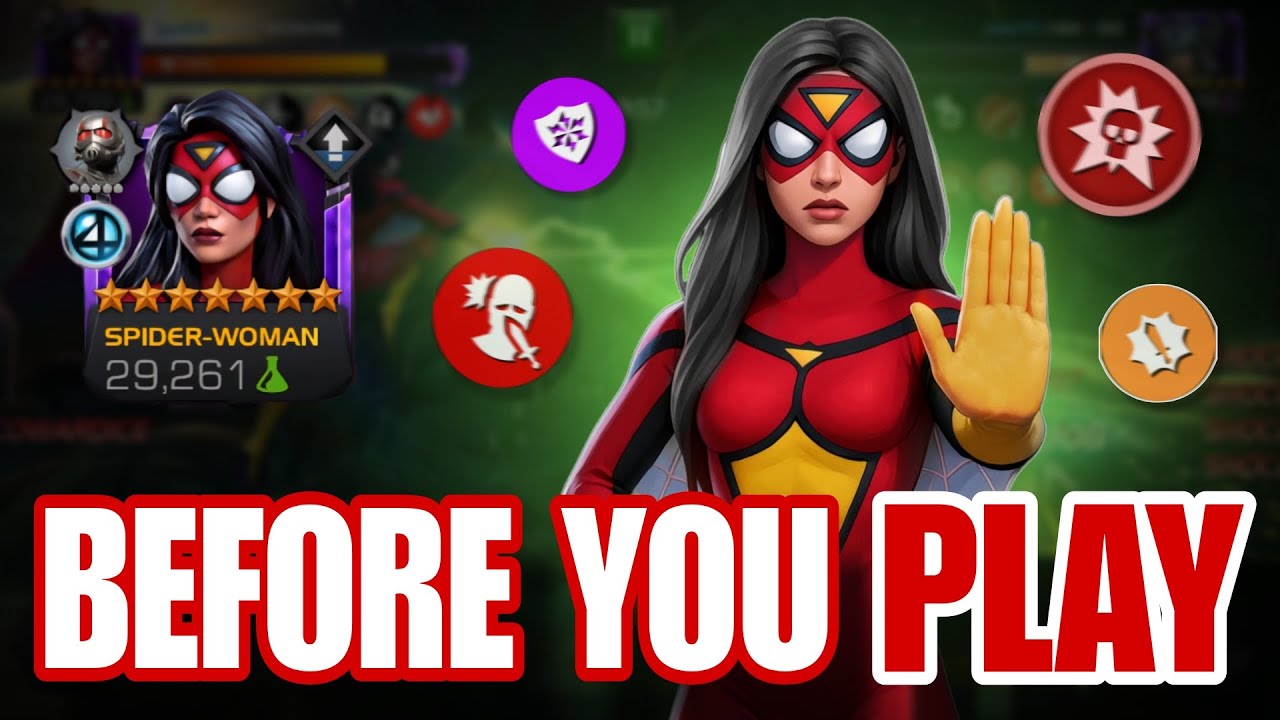 LEARN These Before You Use Spider Woman | How To Use Spider Woman | MCOC