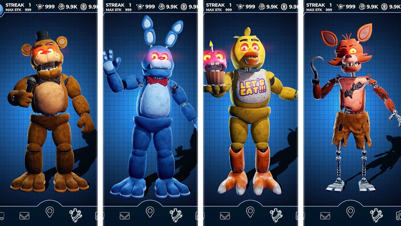 FNAF Movie Animatronics Jumpscare & Workshop Animations