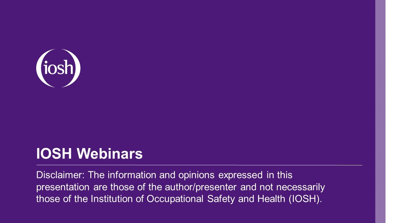 Webinar: Control of Electromagnetic Fields at work regulations 2016 04 may 2017