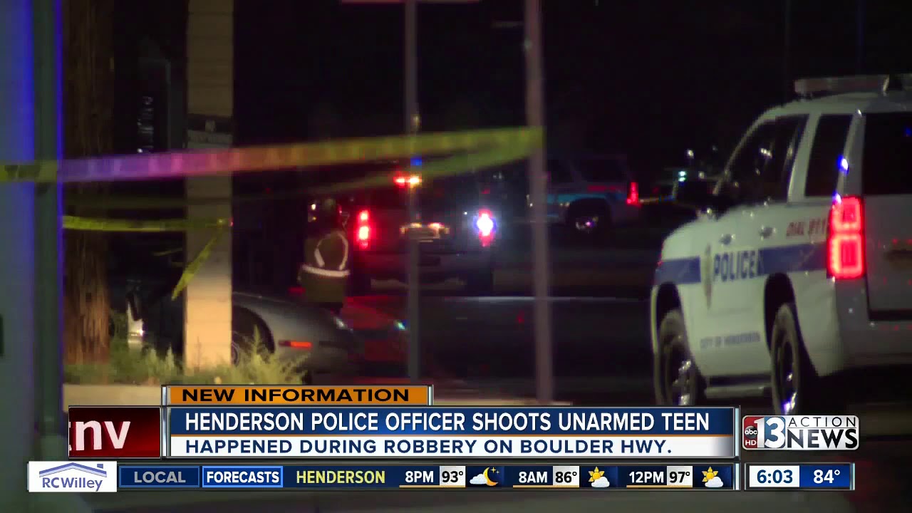 UPDATE: Henderson Police shoot unarmed 15-year-old robber