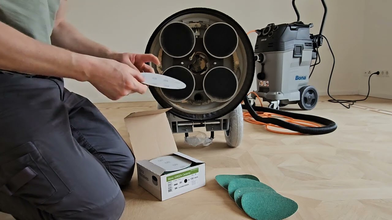 Sanding sequences with Bona FlexiSand 1.9 and some other types of equipment.