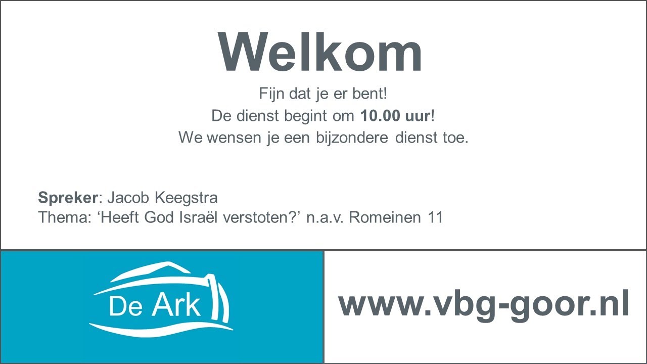 Overdenking 09-11-2025 - VBG de Ark Goor - Jacob Keegstra