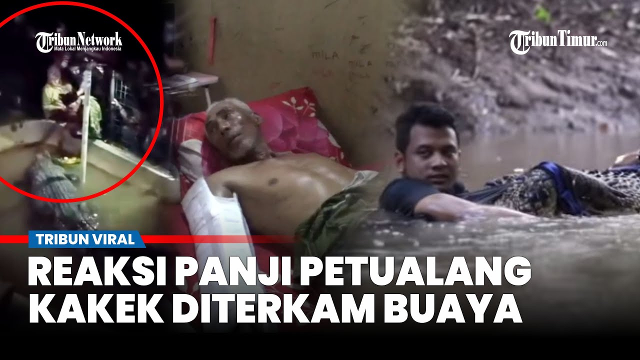 Reaksi Panji Petualang saat Detik-detik Buaya Terkam Kakek di Gowa Sulsel